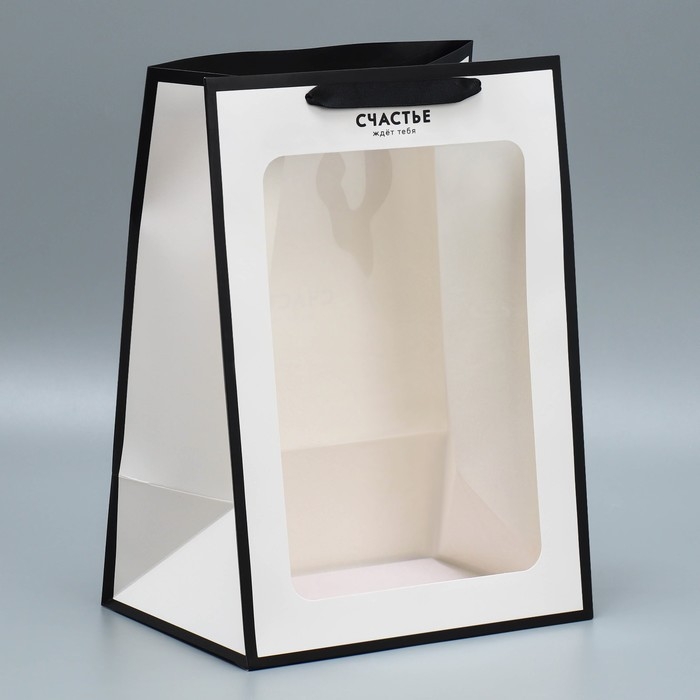 Пакет ламинированный &laquo;Счастье&raquo;, 25 х 35 х 18 см