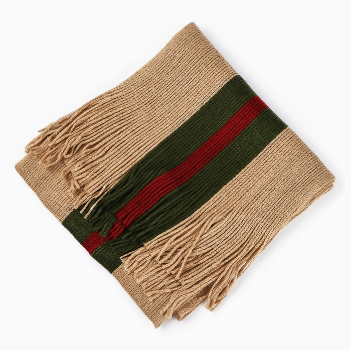 Шарф мужской, цвет бежевый, размер 170х21 Шарф мужской, цвет бежевый, размер 170х21