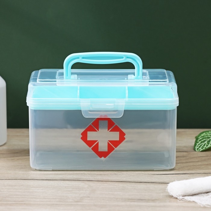 Аптечка, 15,5×9×9,5 см, цвет МИКС Аптечка, 15,5×9×9,5 см, цвет МИКС