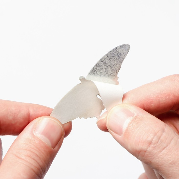 Часы настенные интерьерные, 3d "Бабочки", бесшумные, большие, d-15 см, 20.5 х 20.5 см