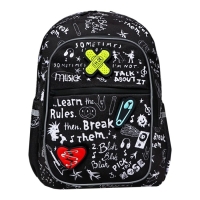 Рюкзак молодежный Феникс 43*30*14 дев "Панк" черн 64145