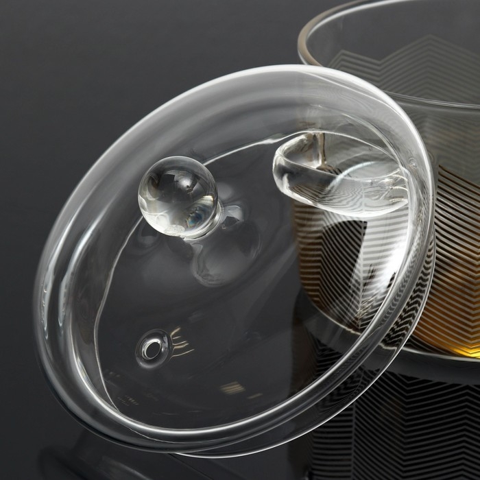 Кастрюля из жаропрочного стекла &laquo;Геометрия&raquo;, 1500 мл