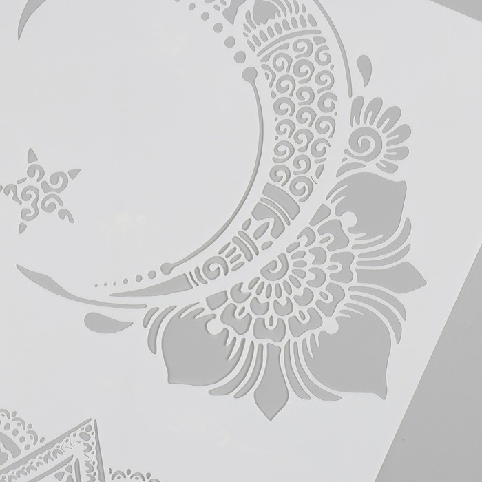 Трафарет пластик "Луна" 21х29,7 см