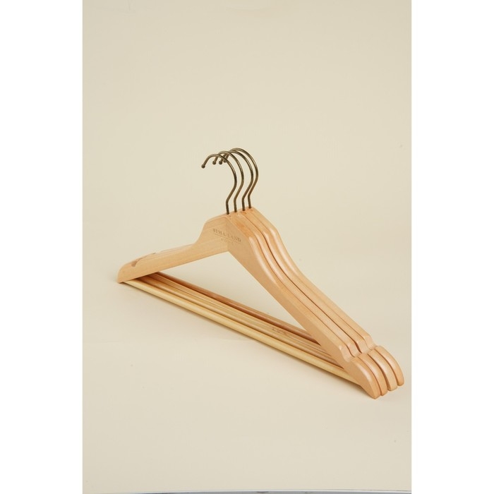 Плечики - вешалки для одежды SL Home, 4 шт, дерево лотос, 44×24,5 см Плечики - вешалки для одежды SL Home, 4 шт, дерево лотос, 44×24,5 см