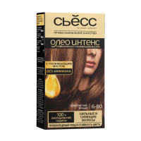 Краска для волос Сьесс Oleo Intense, тон 6.80, золотистый русый Краска для волос Сьесс Oleo Intense, тон 6.80, золотистый русый