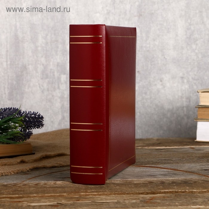 Фотоальбом Fotografia на 200 фото, 10x15 см., "Классика" красный