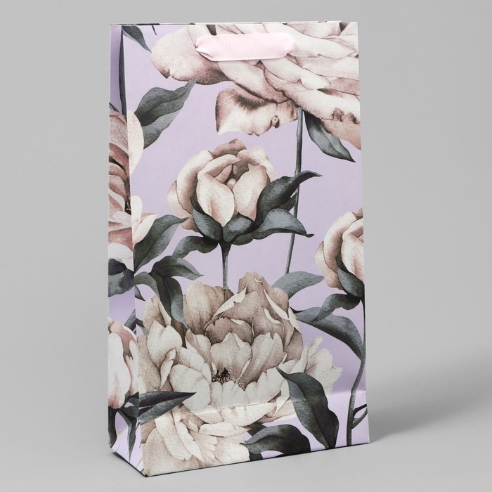 Пакет подарочный под две бутылки, упаковка, &laquo;Для тебя&raquo;, 35 х 20 х 9 см