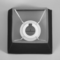 Абажур для люстры "Квадрат" Е27/Е14 серый 13х13х13см Абажур для люстры "Квадрат" Е27/Е14 серый 13х13х13см