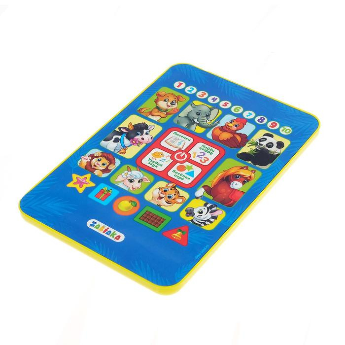 Обучающий музыкальный планшетик &laquo;Мои первые знания&raquo;, работает от батареек