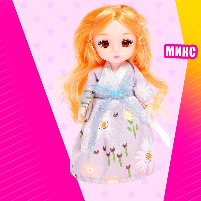 Кукла модная шарнирная «Бала» в платье, с аксессуарами, цвета МИКС Кукла модная шарнирная «Бала» в платье, с аксессуарами, цвета МИКС