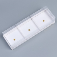 Коробка кондитерская для муссовых пирожных «Звёзды», 27 х 8.6 х 6.5 см Коробка кондитерская для муссовых пирожных «Звёзды», 27 х 8.6 х 6.5 см