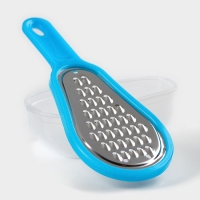 Тёрка с контейнером для детского питания Доляна &laquo;Груша&raquo;, 16 см, мелкая, цвет МИКС