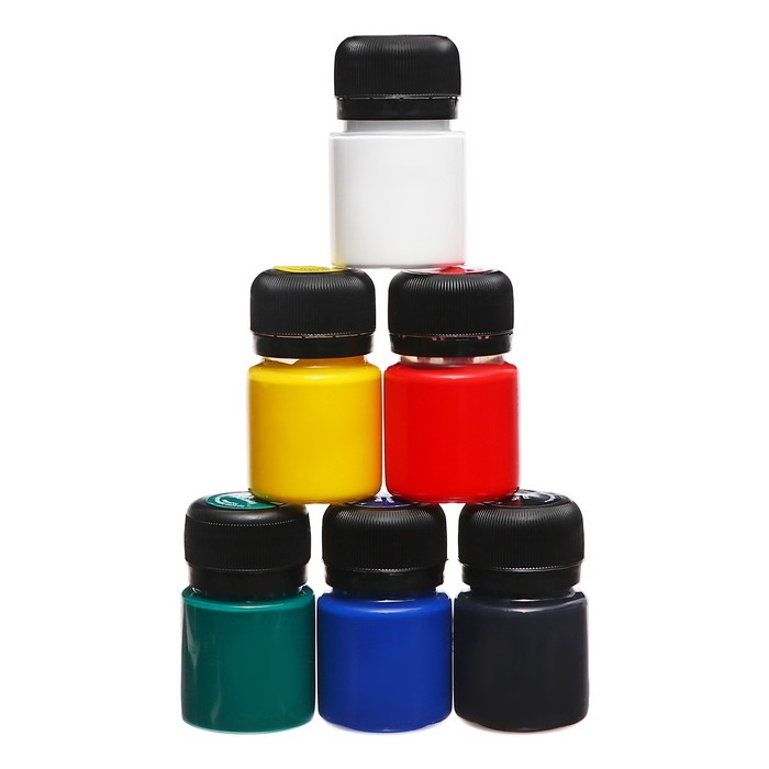 Краска акриловая, набор 6 цветов х 20 мл, Matt, ЗХК Decola, матовые, 143411020 Краска акриловая, набор 6 цветов х 20 мл, Matt, ЗХК Decola, матовые, 143411020