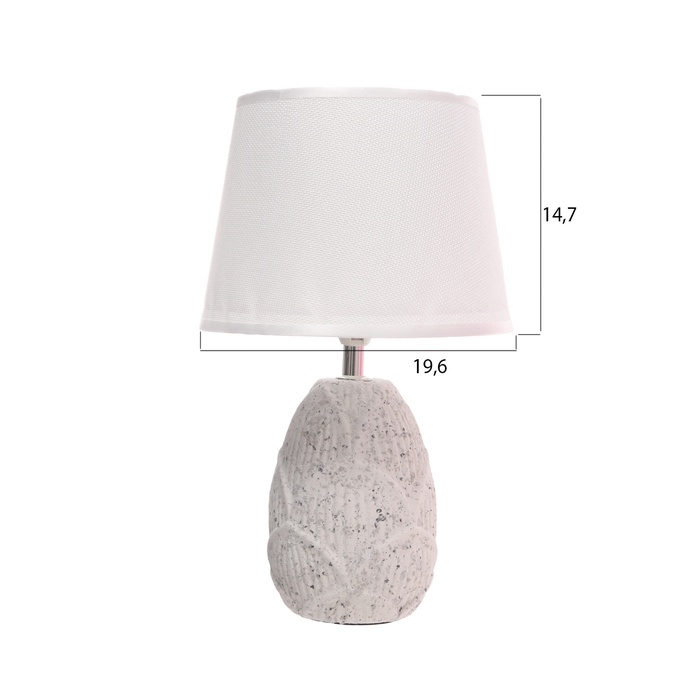 Лампа настольная "Листья" 1х40Вт Е14 белый 20х20х34см