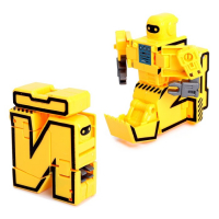 Набор роботов &laquo;Алфавит&raquo;, трансформируются, 7 штук, собираются в 1 робота