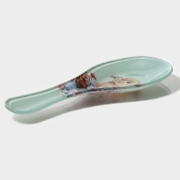 Подставка стеклянная под ложку Доляна &laquo;Кролик&raquo;, 23,5&times;8,3&times;1,5 см