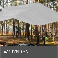 Тент защитный, 3 × 2 м, плотность 60 г/м², УФ, люверсы шаг 1 м, тарпаулин, серый Тент защитный, 3 × 2 м, плотность 60 г/м², УФ, люверсы шаг 1 м, тарпаулин, серый