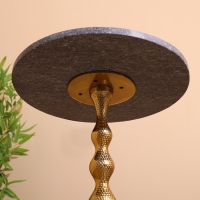 Стол кофейный 41х41х57 см, алюминий/мрамор Стол кофейный 41х41х57 см, алюминий/мрамор