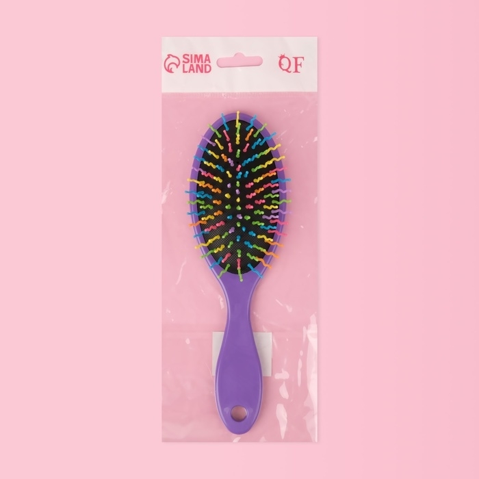 Расчёска массажная, 7 × 22 см, цвет МИКС Расчёска массажная, 7 × 22 см, цвет МИКС