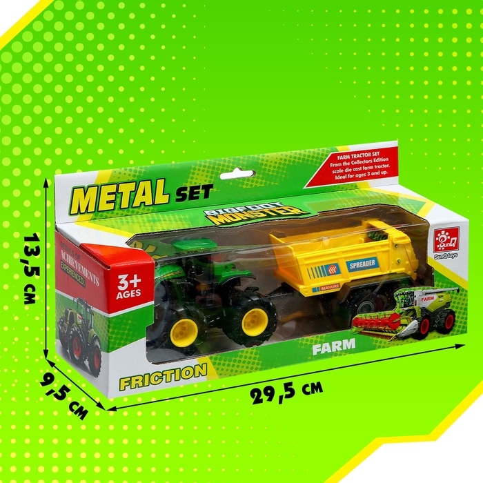 Трактор металлический «Спецтехника», инерция, МИКС Трактор металлический «Спецтехника», инерция, МИКС