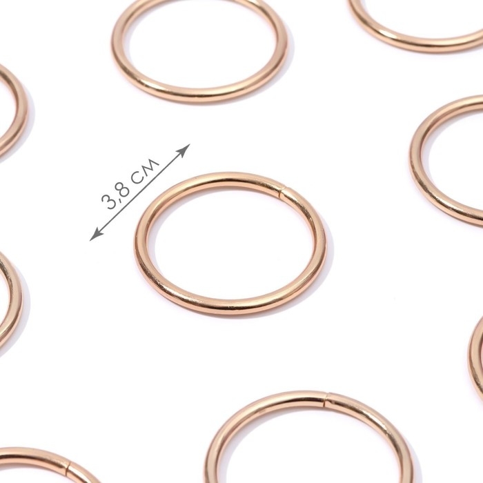 Кольца для сумок, d = 32 мм, толщина - 3 мм, 10 шт, цвет золотой Кольца для сумок, d = 32 мм, толщина - 3 мм, 10 шт, цвет золотой