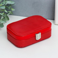 Шкатулка кожзам для украшений "Рептилия алая" миниатюра комбинированная 4,5х10х15 см Шкатулка кожзам для украшений "Рептилия алая" миниатюра комбинированная 4,5х10х15 см