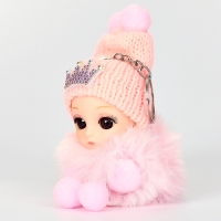 Мягкая игрушка &laquo;Зимняя куколка&raquo; на брелоке, 16 см, цвет МИКС