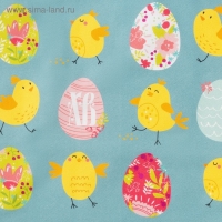 Полотенце "Пасхальные цыплята" 40х73 см, 100% хл, саржа 190 гр/м2