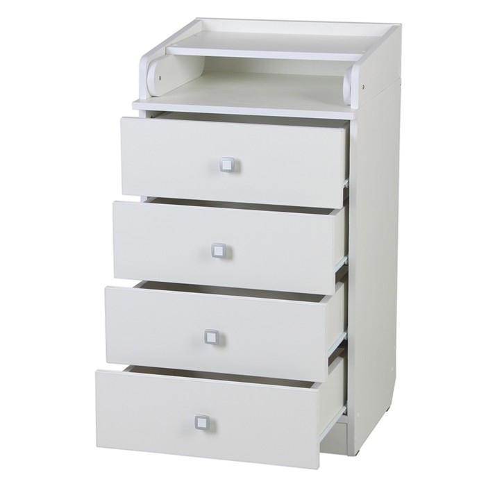 Комод пеленальный детский Фея 1550, 50х47х92 см., 4 ящика, цвет белый