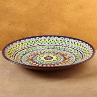 Ляган Риштанская Керамика "Узоры", 42 см, синий, микс Ляган Риштанская Керамика "Узоры", 42 см, синий, микс