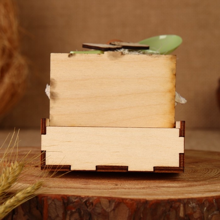 Оберег - шкатулка &laquo;Домовой с ложкой&raquo;, 25 см, микс