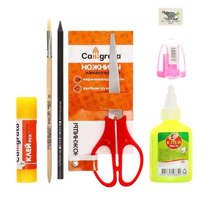 Папка для труда А4, молния вокруг, откидная планка, пластиковая, ПТР-1, с наполнением 10 предметов, для девочки, Calligrata Папка для труда А4, молния вокруг, откидная планка, пластиковая, ПТР-1, с наполнением 10 предметов, для девочки, Calligrata "Олененок"