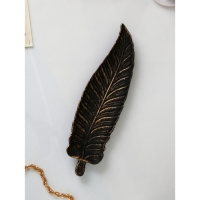 Органайзер &laquo;Лист №2&raquo;, полистоун, цвет чёрный