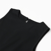 Школьный сарафан для девочки, цвет чёрный, рост 164 см