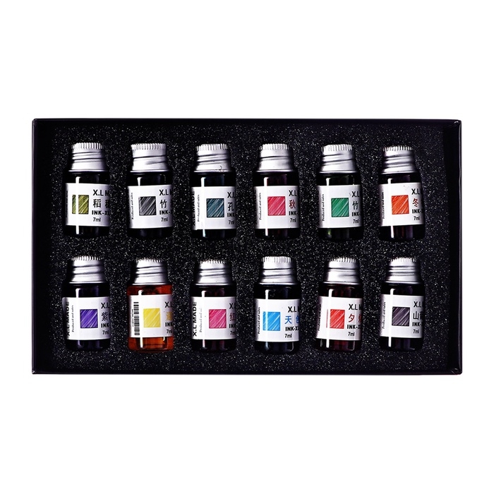 Набор чернил для рисования, 12 штук/12 цветов, 7 мл Набор чернил для рисования, 12 штук/12 цветов, 7 мл