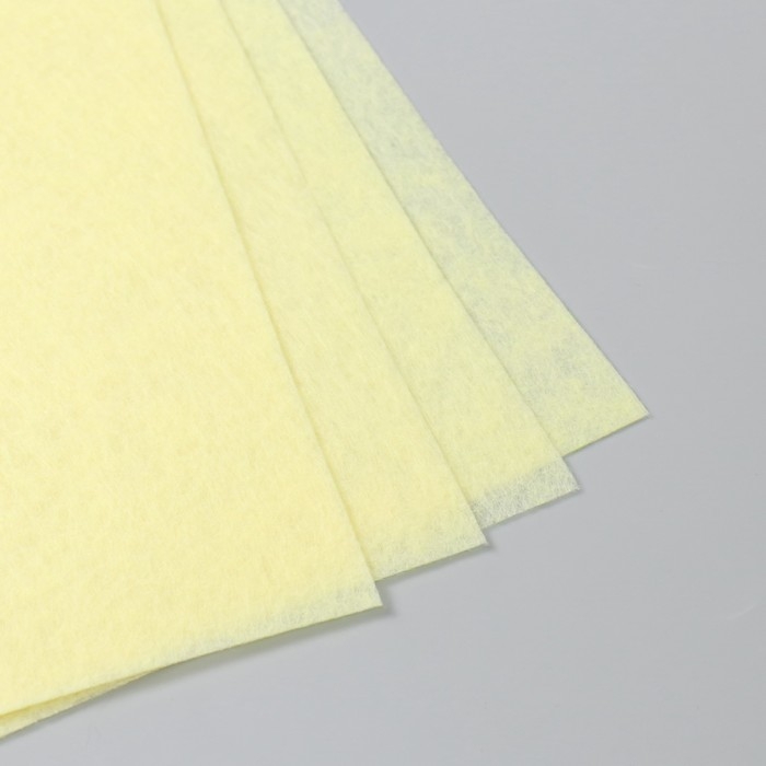 Фетр 1 мм "Песочный" набор 4 листа 30х40 см