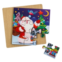 Дервянные пазлы на новый год «Дедушка Мороз» Дервянные пазлы на новый год «Дедушка Мороз»