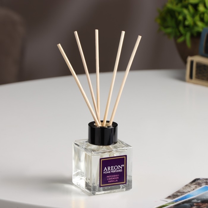 Диффузор ароматический Areon SticksTartan, пачули, лаванда, ваниль