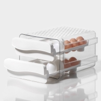 Контейнер для хранения яиц Доляна, 40 ячеек, 27&times;22&times;16 см, цвет белый