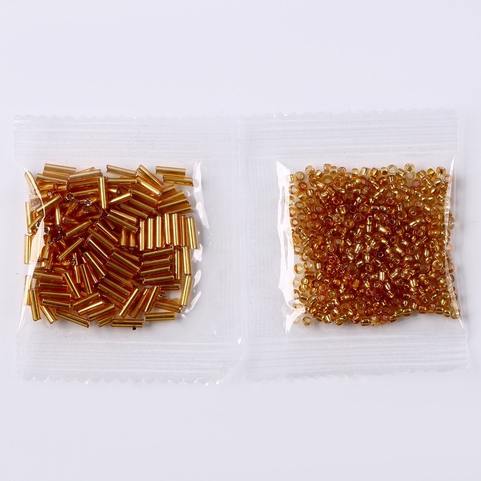 Браслет из бисера своими руками с посланием &laquo;Азбука Морзе&raquo;, цвет золото, набор для плетения браслетов