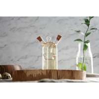 Бутыль стеклянная для соусов и масла 2 в 1 &laquo;Фьюжн. Звезда&raquo;, 8&times;4,5&times;11 см