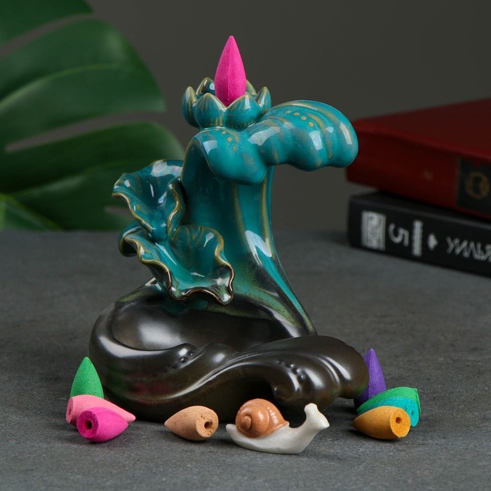 Подставка для благовоний Подставка для благовоний "Волна" 14х13х10см