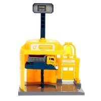 Парковка &laquo;Строительный лифт&raquo;, с подъёмом, машинка опускается с кнопки, звонит колокол, МИКС