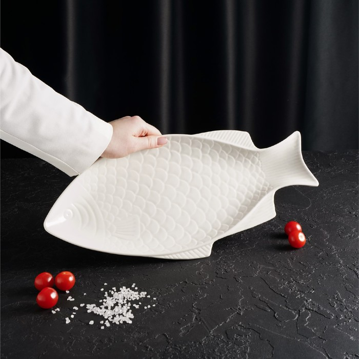 Блюдо керамическое &laquo;Рыба&raquo;, 39&times;19&times;2,5 см