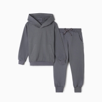 Комплект детский (толстовка,брюки) НАЧЁС, цвет тёмно-серый, рост 122 см Комплект детский (толстовка,брюки) НАЧЁС, цвет тёмно-серый, рост 122 см