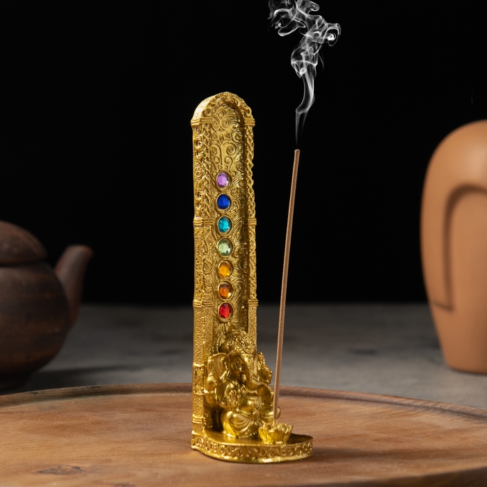 Подставка для благовоний Подставка для благовоний "Ганеша", золото