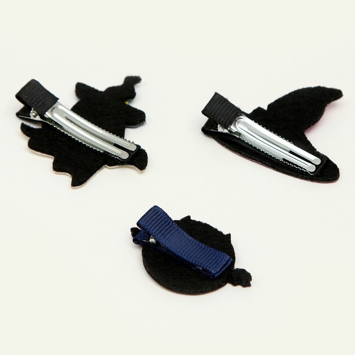 Карнавальный набор &laquo;Модная ведьмочка&raquo;: шляпа, плащ, заколки 3 шт.