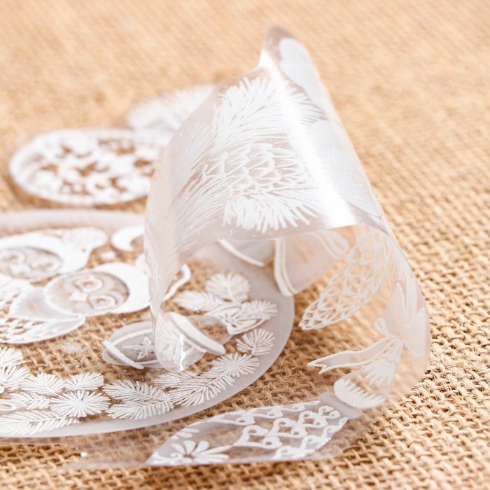 Набор наклеек оформительский Набор наклеек оформительский "Нарядный Новый Год" пластизоль, 49,3х33,6см