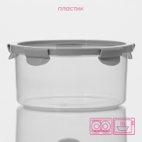 Набор ланч - боксов Доляна, 3 шт, 500 мл, 1 л, 1,9 л, прозрачный