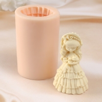 Молд силиконовый "Девочка с кошкой" 5х4х8,5 см Молд силиконовый "Девочка с кошкой" 5х4х8,5 см